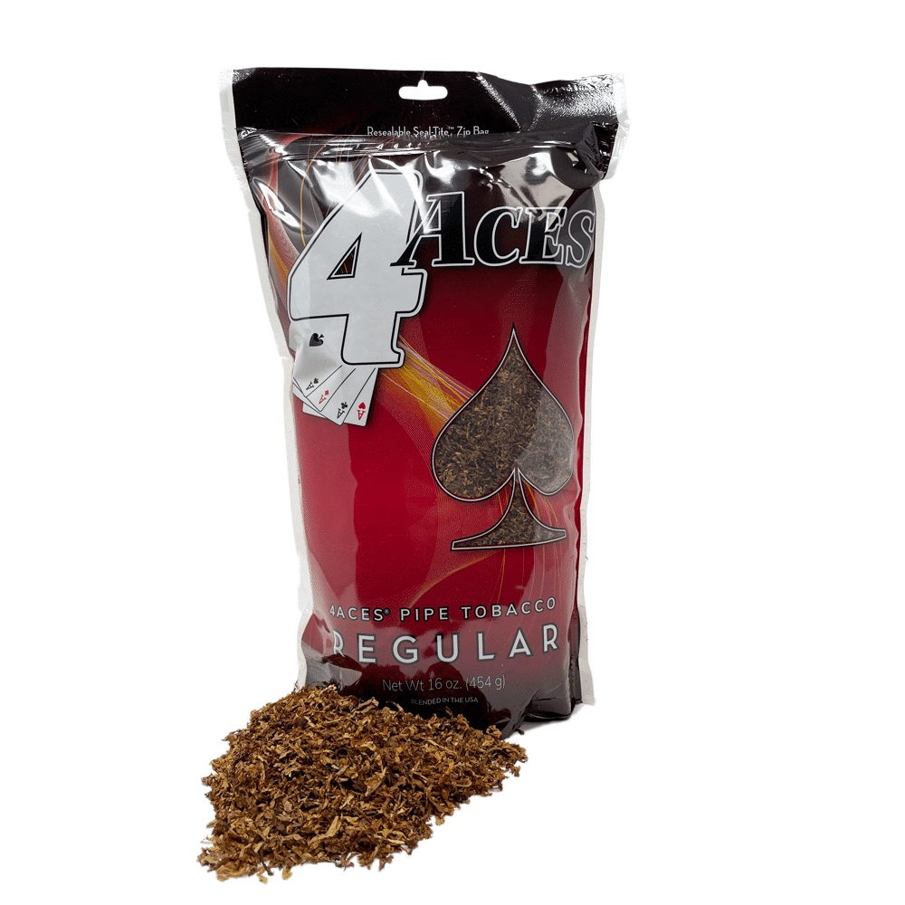 4 Aces Regular Pipe Tobacco - 1lb Bag - Windy City Cigars