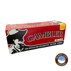 Gambler Cigarette Tubes – Red (KINGS) 200ct