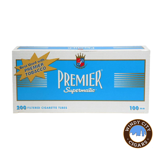 Premier Cigarette Tubes – Blue (100s) 200ct