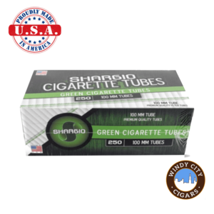 Shargio Green 100s Cigarette Tubes 250ct