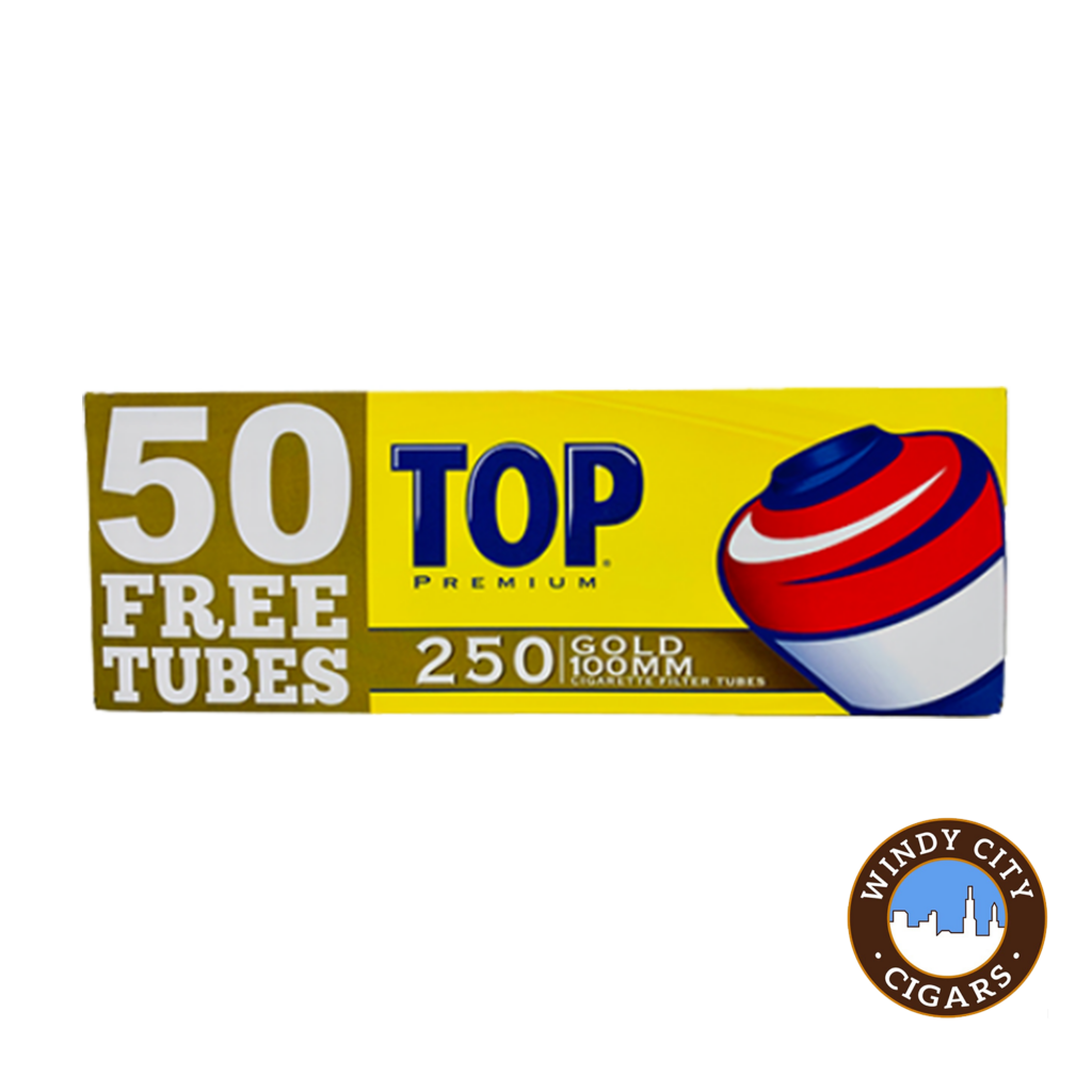 Top Cigarette Tubes Gold (100s) 250ct | Windy City Cigars