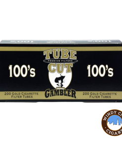 Tube Cut Cigarette Tubes Gold (100s) 200ct