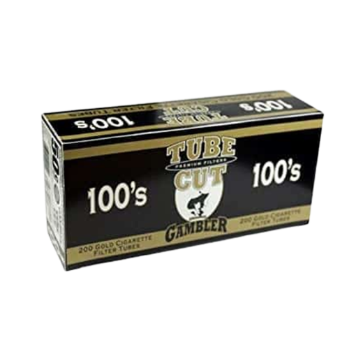 Tube Cut Cigarette Tubes Gold (100s) 200ct