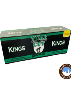 Tube Cut Cigarette Tubes Menthol king Size 200ct