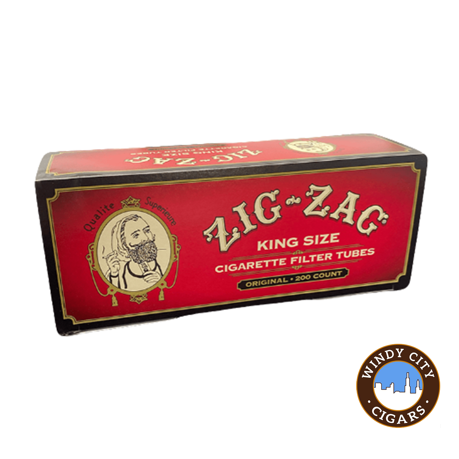 Zig-Zag Cigarette Tubes - Red (King) 200ct
