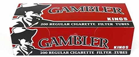 Gambler Cigarette Tubes - Red (KINGS) 200ct