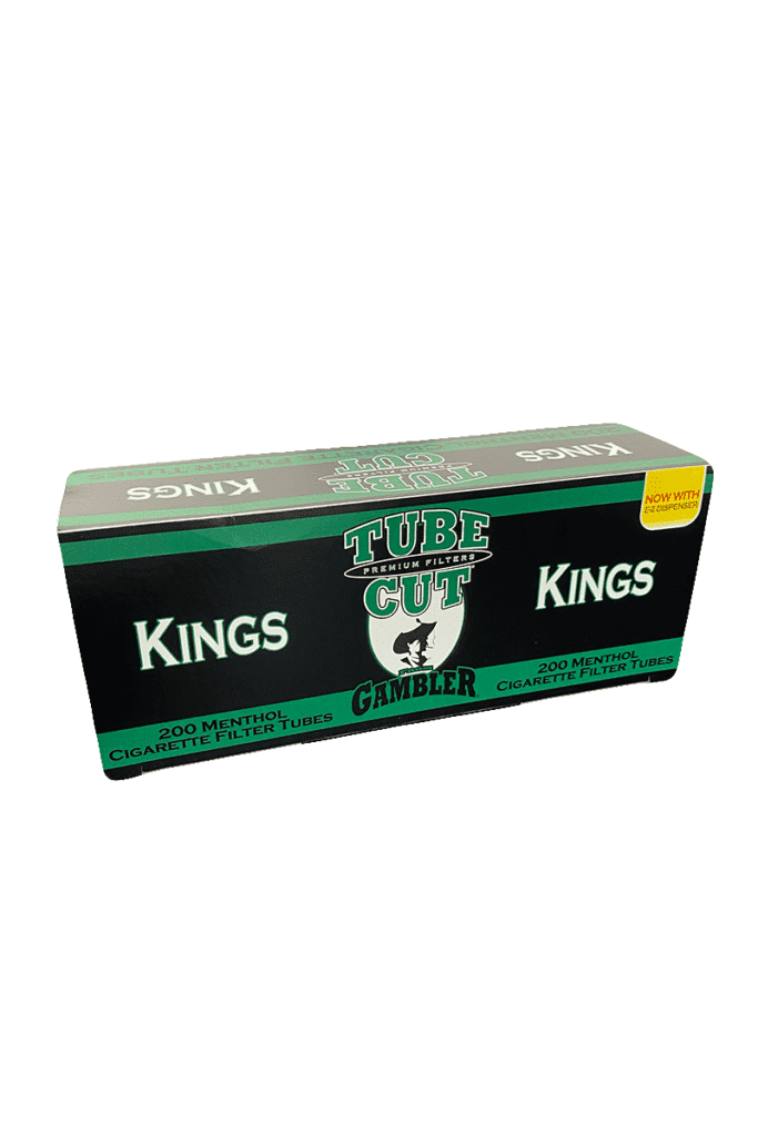 Tube Cut Cigarette Tubes Menthol king Size 200ct - Windy City Cigars