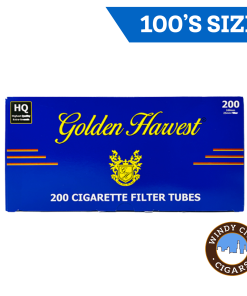 Golden Harvest Cigarette Tubes Blue 100’s (200ct)