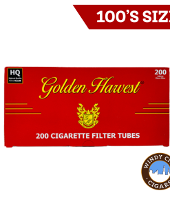 Golden Harvest Cigarette Tubes Red Full Flavor 100’s (200ct)