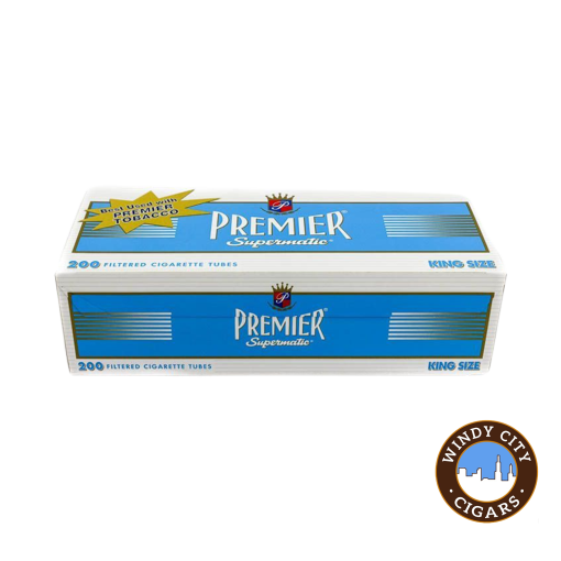 Premier Cigarette Tubes -Blue (King) 200ct