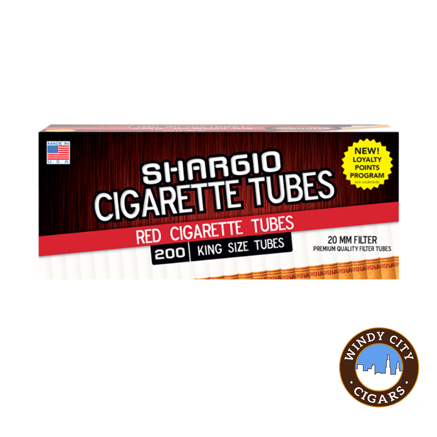 Tube Cut Cigarette Tubes Menthol king Size 200ct
