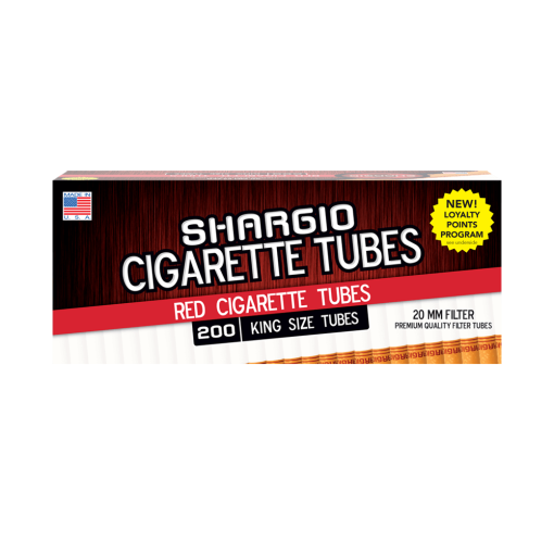 Shargio Red King Cigarette Tubes 200ct - Windy City Cigars