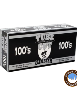 Tube Cut Cigarette Tubes Silver (100s) 200ct