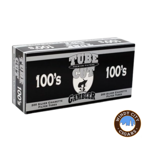 Tube Cut Cigarette Tubes Silver (100s) 200ct