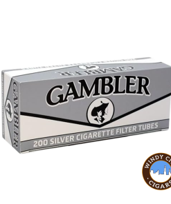 Gambler Cigarette Tubes-Silver (KINGS) 200ct