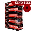 OHM Cigarette Tubes - Red (King) 5 Pack-1000ct