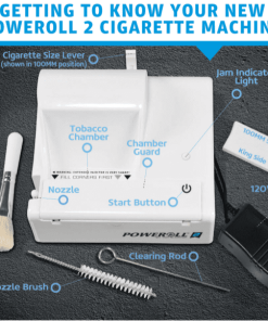 PoweRoll 2 Electric Cigarette Rolling Machine Features