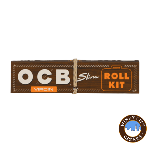 OCB Slim Rolling Papers Virgin Papers, All in One Roll Kit