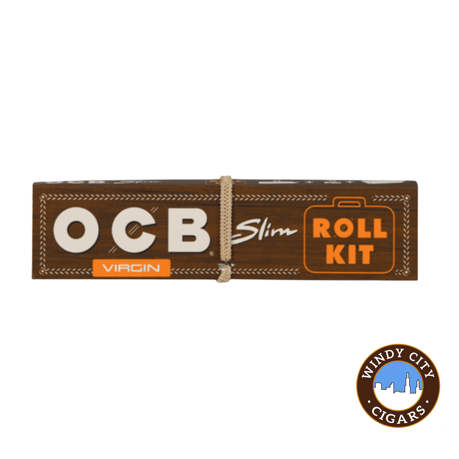 OCB Slim Rolling Papers Virgin Papers, All in One Roll Kit