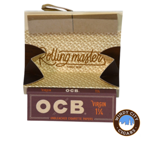 OCB Virgin Rolling Papers All in One Kit – Unbleached 1 14 Rolling Papers Kit