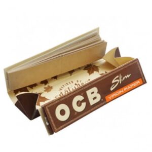 OCB Slim Rolling Papers Virgin Papers, All in One Roll Kit