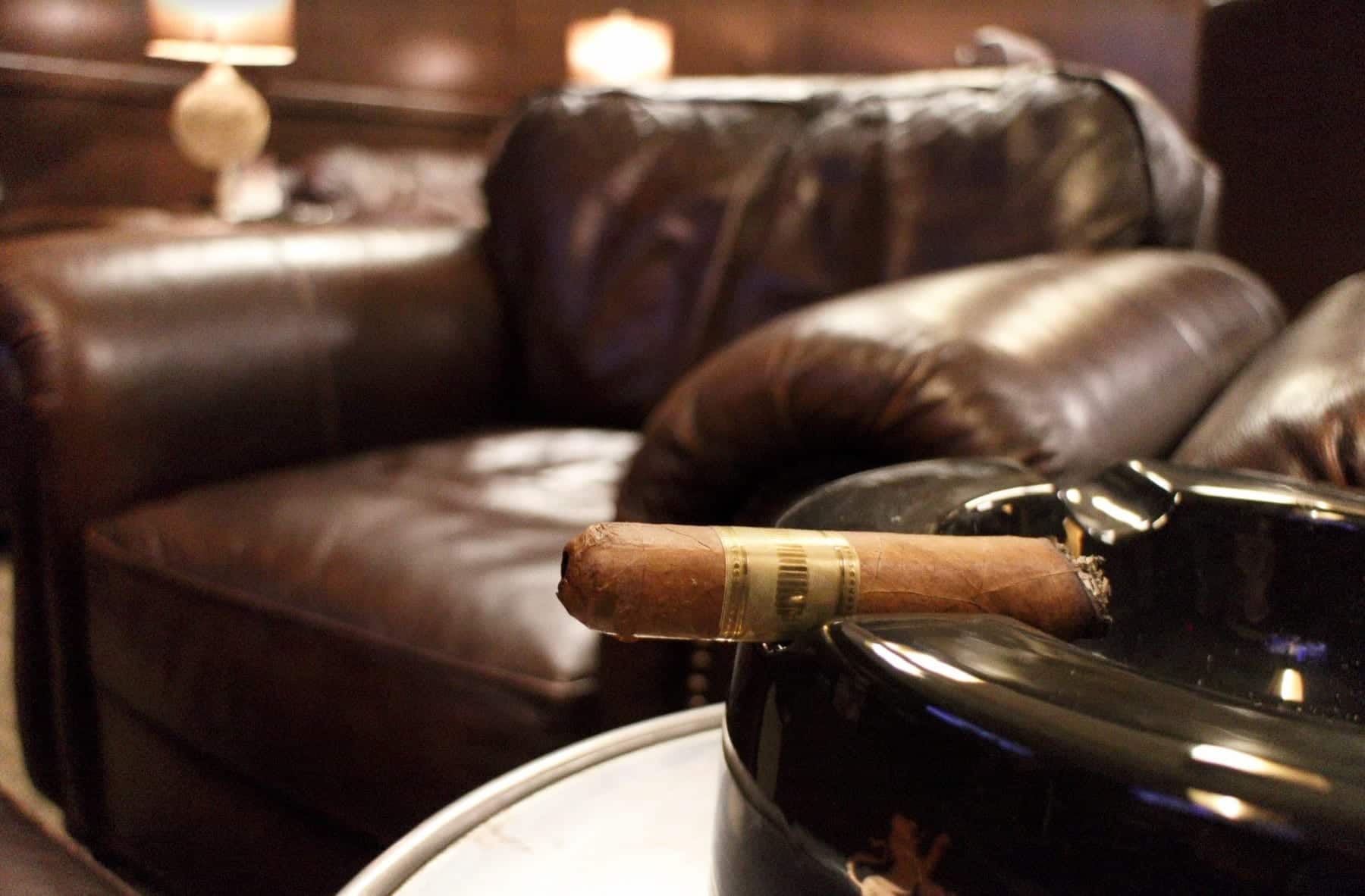 Cigar smoking couch