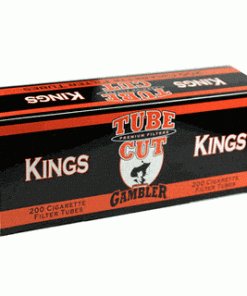 Gambler (Tube Cut) Cigarette Tubes Red (KINGS) 200ct