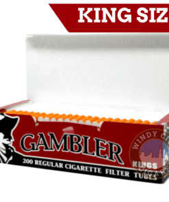 Gambler Cigarette Tubes - Red (KINGS) 200ct