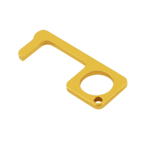 Brass No Touch Door Opener Keychain