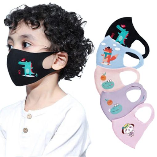 Reusable Child Cartoon Face Mask