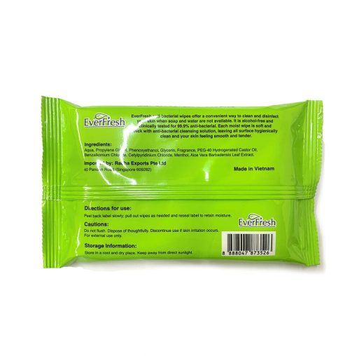 Anti bacterial everfresh wipes