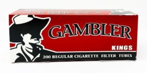 Gambler Cigarette Tubes Gold King Size 200ct – 5 Pack PRE PRICED