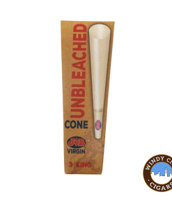 JOB Virgin Unbleached Pre-Rolled Cones – KING 32 pack Display