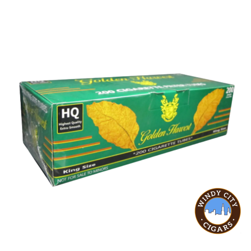 Golden Harvest Cigarette Tubes – Green (King) 200ct