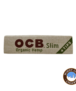 OCB Rolling Papers – Organic Hemp Slim + Tips