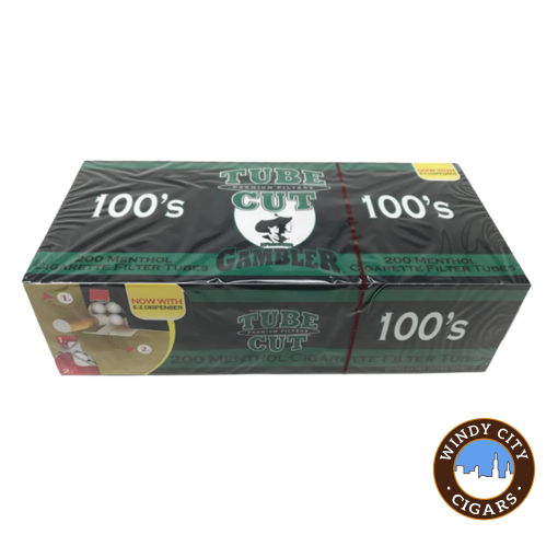 Tube Cut Cigarette Tubes Menthol (100s) 200ct