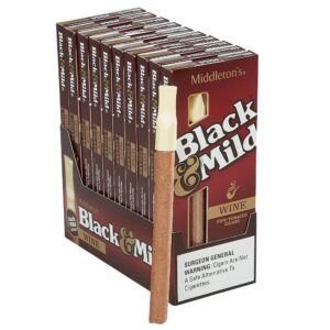 Middleton's Black & Mild Cigars - Wine 10 packs of 5
