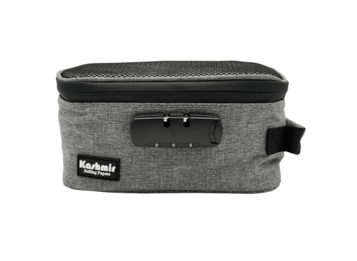 Kashmir Large Grey Smell Proof Case with Grinder