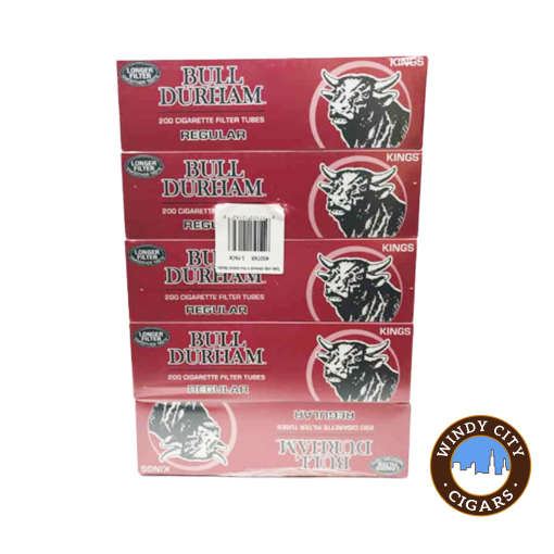 Bull Durham Tubes – Regular (King) 5 Pack 1000ct