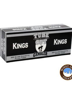 Tube Cut Cigarette Tubes Silver King Size 200ct