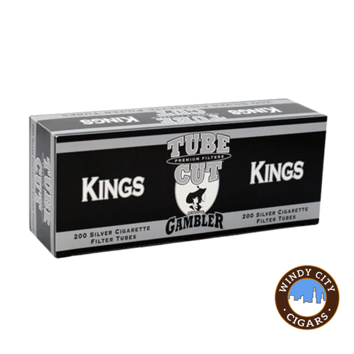 Tube Cut Cigarette Tubes Silver King Size 200ct