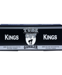 Tube Cut Cigarette Tubes Silver King Size 200ct