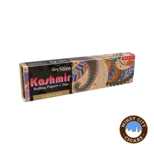 Kashmir Unbleached Rolling Papers + Tips King Slim