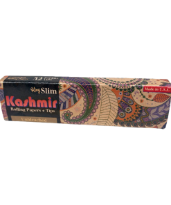 Kashmir Unbleached Rolling Papers + Tips King Slim