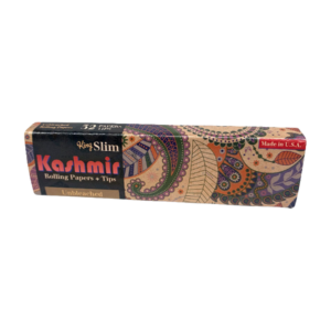 Kashmir Unbleached Rolling Papers + Tips King Slim