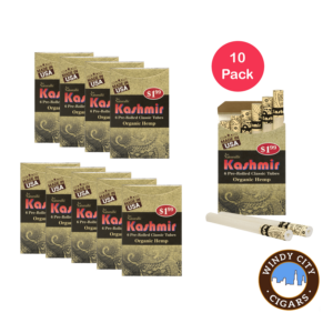 Kashmir Pre Rolled Cigarette Tubes Organic Hemp – 10 Pack