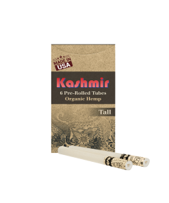 Kashmir Pre Rolled Cigarettes Tubes Organic Hemp Tall – 30 Pack