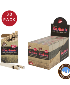 Kashmir Pre Rolled Cigarettes Tubes Organic Hemp – 30 Pack