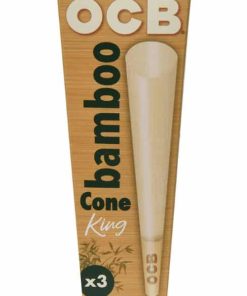 OCB Bamboo Unbleached Cones King