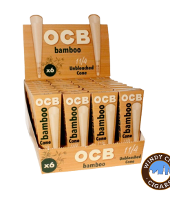 OCB Bamboo Unbleached Cones – 1 1/4